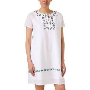 Ro's Garden Womens Norah Midi Shift Dress, White